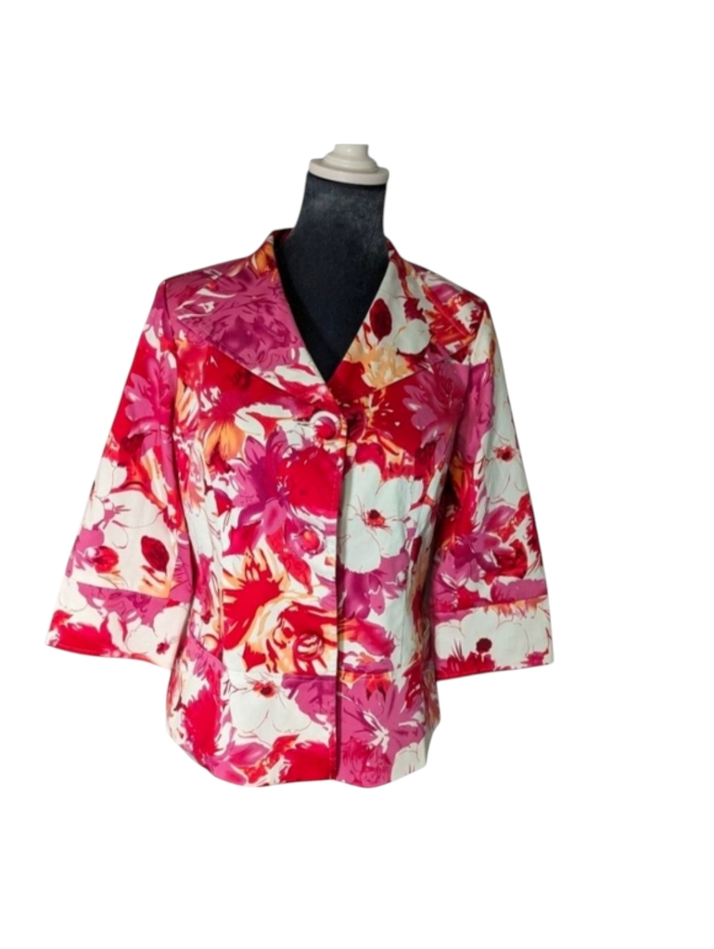 Coldwater Creek Floral Jacket/Blazer Size 10P Petite